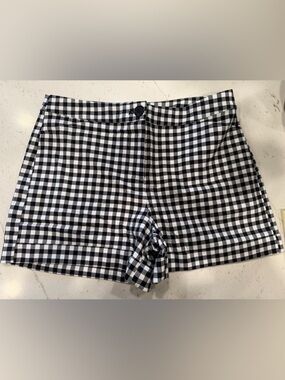 Tyler Boe Black & White Gingham High-Waist Women’s Shorts Size 8